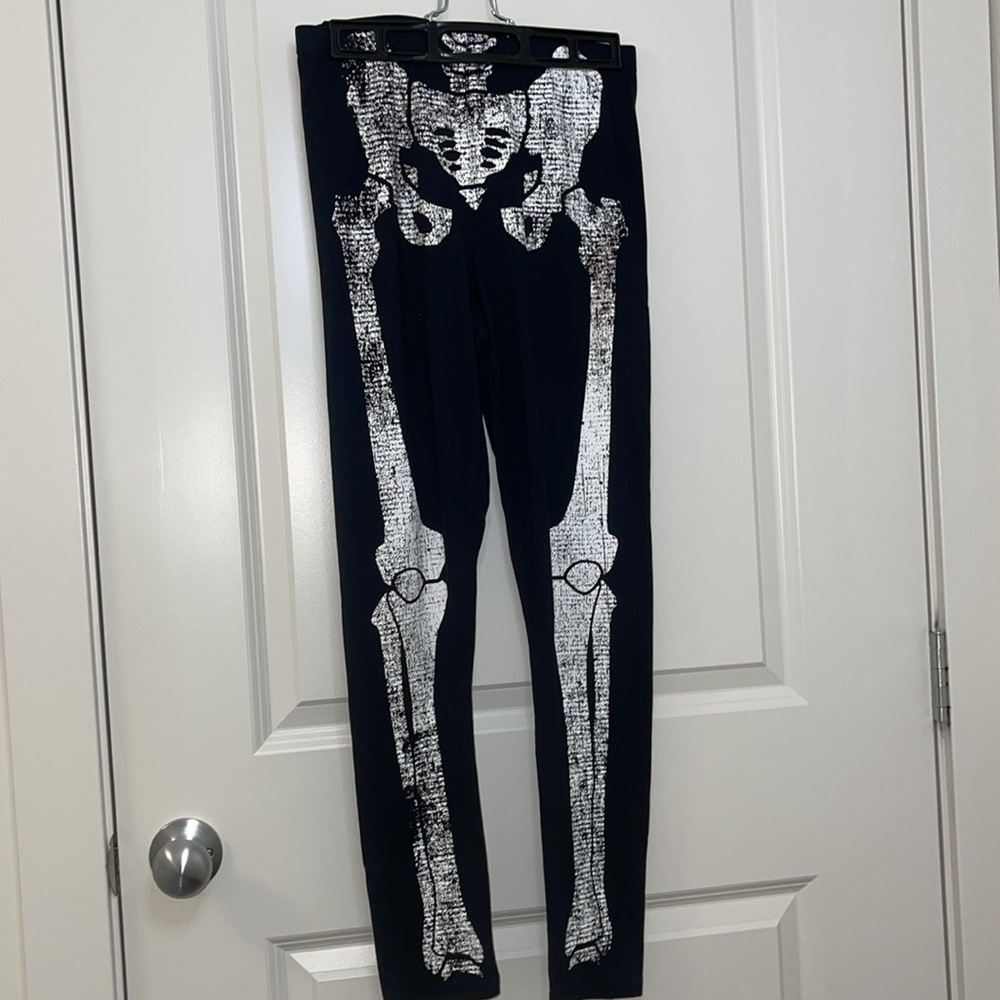 Halloween skeleton leggings